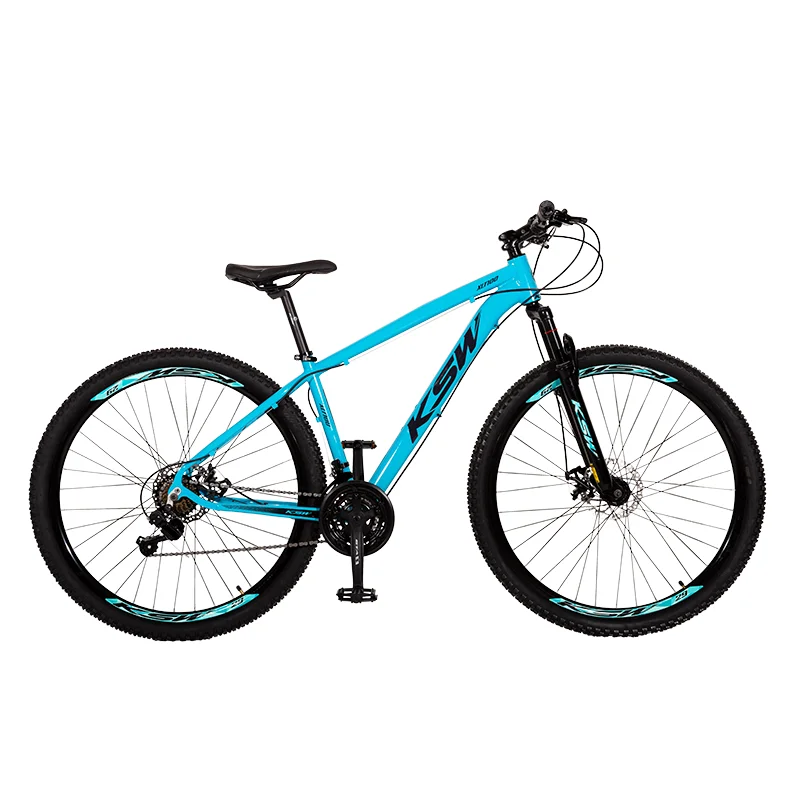 Bicicleta KSW XLT 100 24v Roda Livre Aro 29 Freio Hidráulico